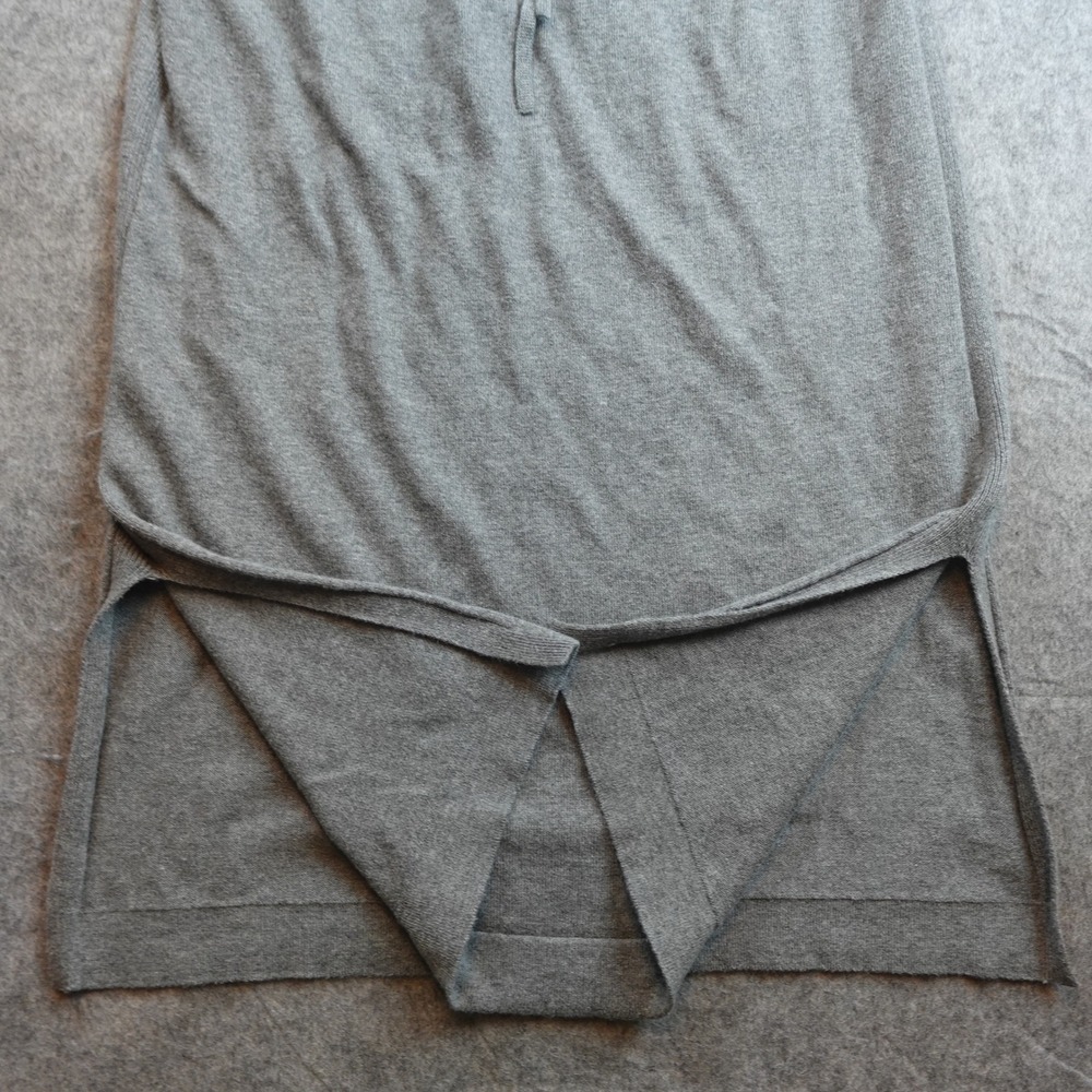 J Jill Skirt Womens Medium Gray Midi Sweater Knit Pull On Stretch - Picture 2 of 11